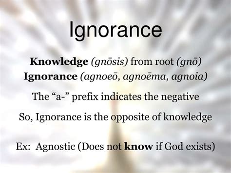 Ignorance: Unveiling the True Meaning of the Misunderstood Word