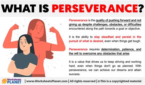 Unwavering Determination: Embodied by the Definition of Perseverance