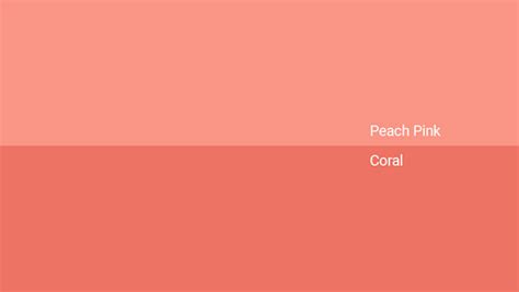 What Is The Difference Between Pink And Peach