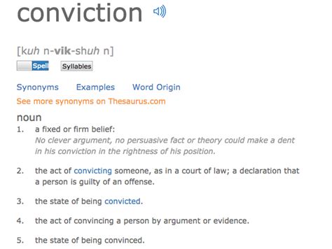 What Is The Meaning Of Conviction