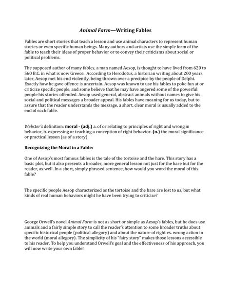 What Is The Moral Lesson In Animal Farm