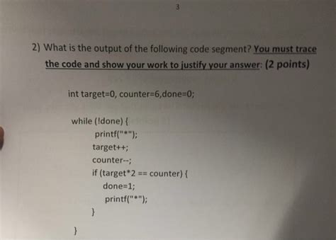 What Is The Output Of The Following Code Segment