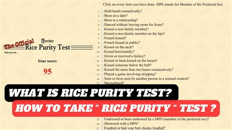 What Is The Rice Purity Test