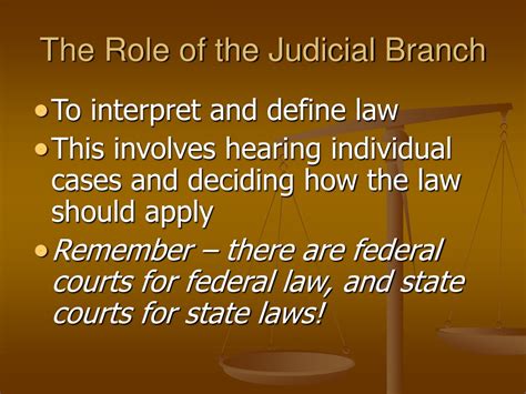 What Is The Role Of The Judicial Branch