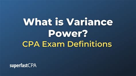 What Is Variance Power
