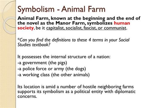 What Symbolism Does Animal Farm Use