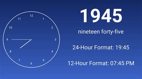 What Time Is 1945