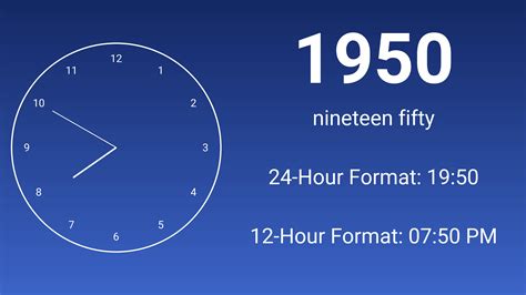 What Time Is 1950