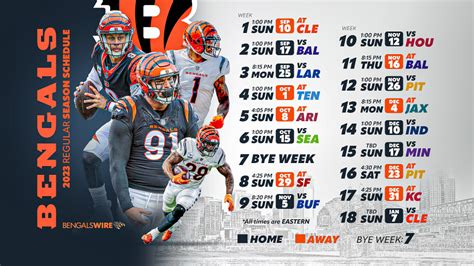 When is the Bengals Game? Schedule, Time and TV Info