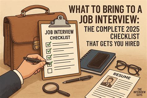 What To Bring To A Job Interview