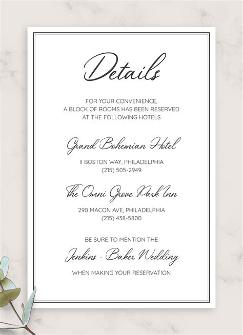 Elevate Your Guests' Excitement: Mastering the Art of Creating Thoughtful Wedding Invitation Details