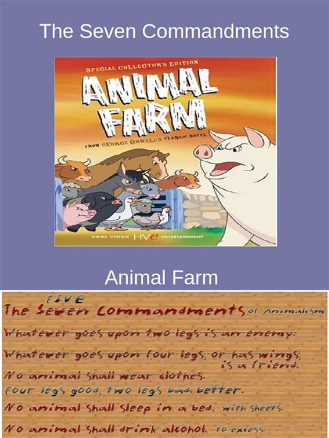 What Was The First Commandment Broken In Animal Farm