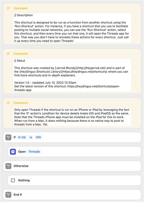 What are Shortcuts in Threads App