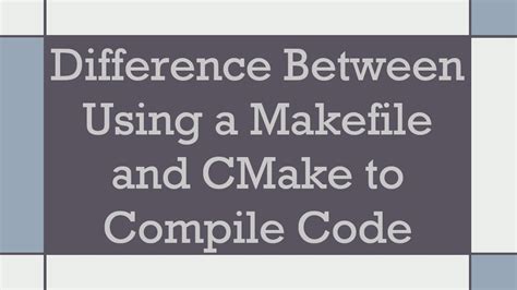 Infographic comparing Makefiles and CMake