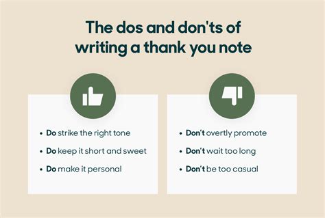 What to Avoid When Writing Your Thank You Note