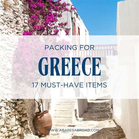 What to Bring to Greece