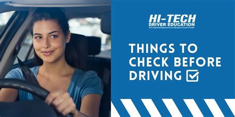 What to Check Before Driving Away