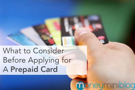 What to Consider Before Getting a Prepaid Card
