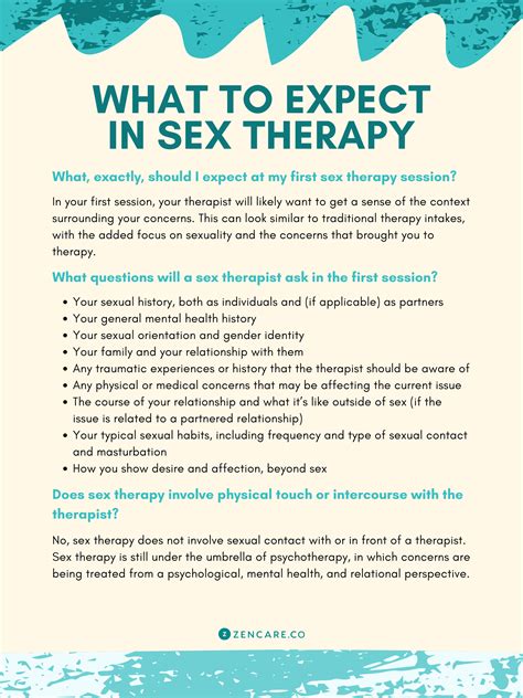 What to Expect in Sex Therapy