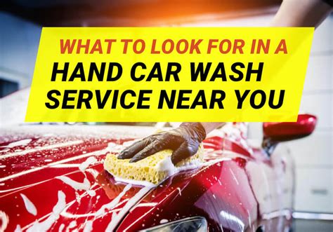 What to Look For in a Quality Hand Car Wash Service