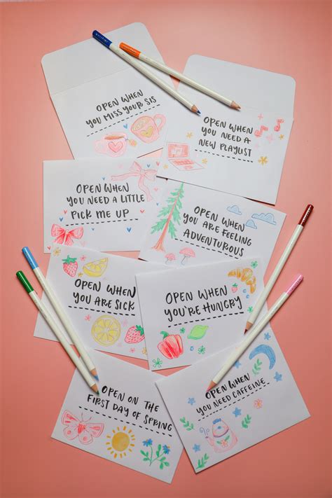 What to Put Inside an Open When Letter