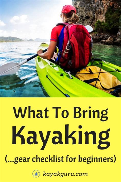What to bring for Kayaking
