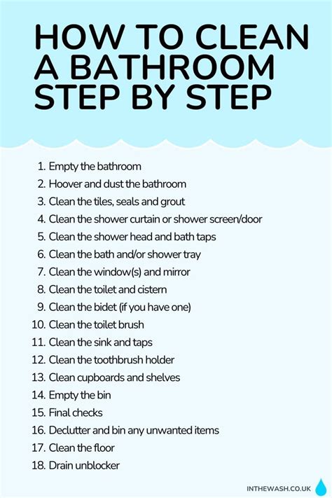 What to clean last in a bathroom