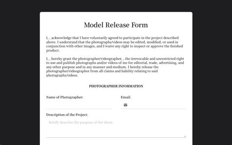 What to do when you’re asked for a model release form…