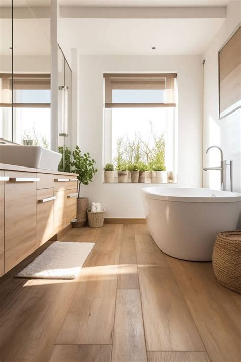 What to use instead of wood flooring in a bathroom