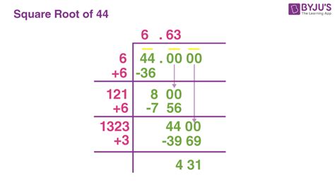 Whats The Square Root Of 44