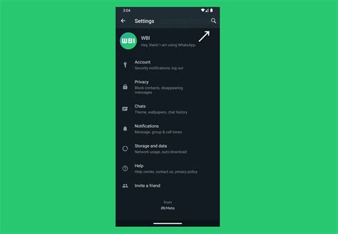 Menu Pengaturan Notifikasi WhatsApp