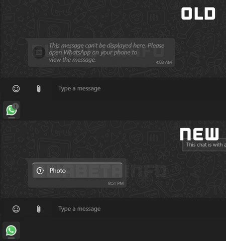 WhatsApp Tests View Once Feature on UWP App