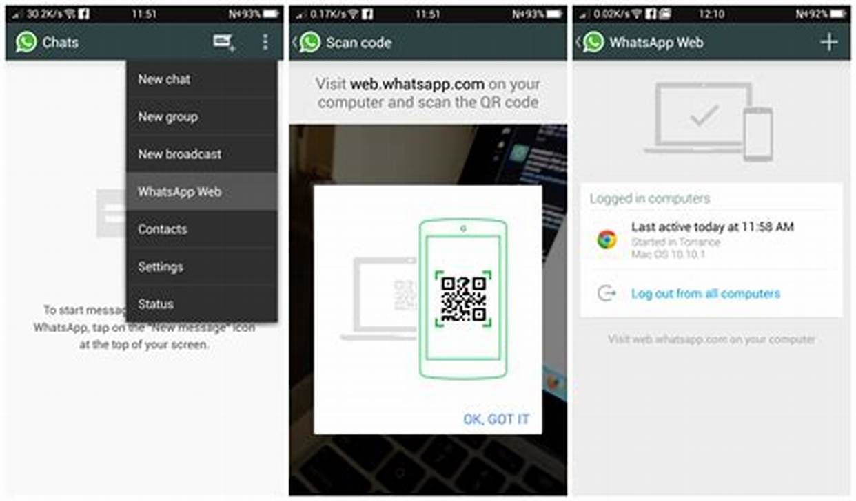 WhatsApp Web di perangkat Android