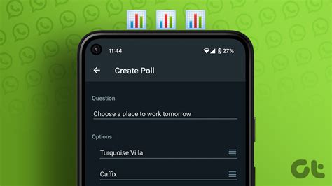 WhatsApp allows for creating polls in groups