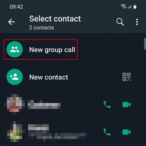 WhatsApp for Android New Group Call Feature