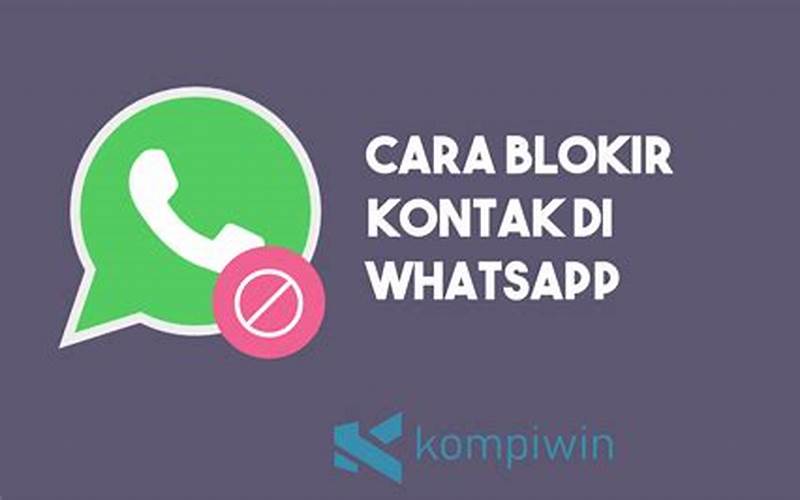 Whatsapp Blokir Kontak