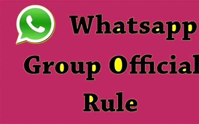 Whatsapp Group Rules