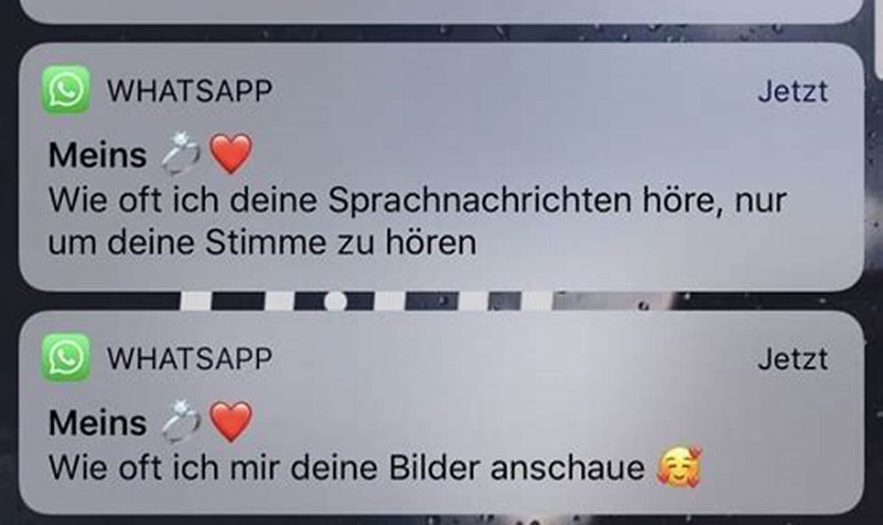 Whatsapp Süße Texte
