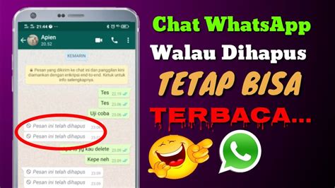 Whatsapp Chat Cara Melihat Chat yang Sudah Dihapus