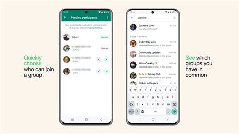 Interfaz de una aplicación móvil para gestionar grupos de WhatsApp en iPhone