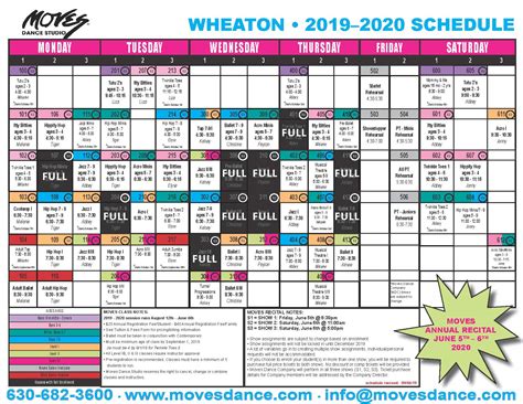 Wheaton North Calendar