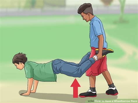 Wheelbarrow Race Kids