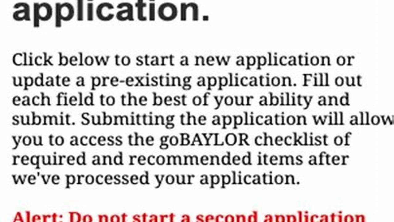 When Does Baylor Application Open For Fall 2024