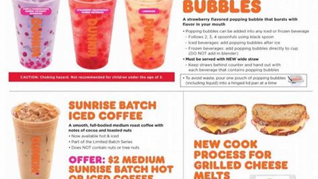 When Is Dunkin Summer Menu 2024