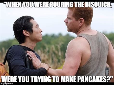 When you were pouring the bisquick, were you trying to make pancakes?