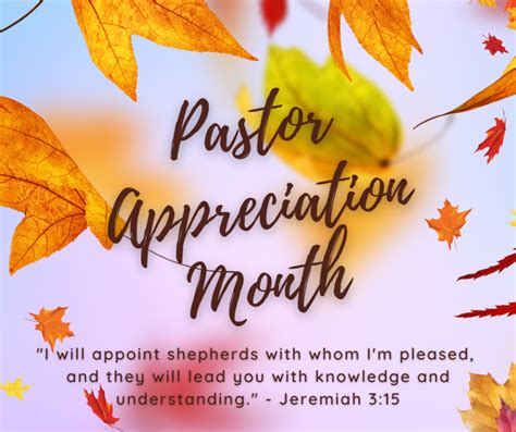 Unveiling the Sacred Month of Honor: Recognizing the Shepherds - When Is Pastor Appreciation Month?