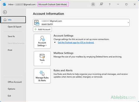 When To Use The Outlook Safe Mode