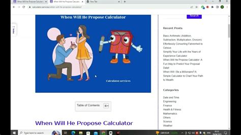 When Will He Propose? Find Out with Our Handy Calculator - Unlock the Mystery of Your Future Engagement!
