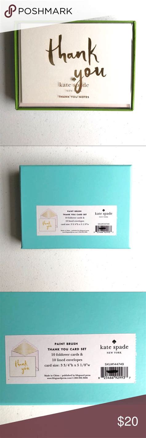 When to Send Your Kate Spade Thank You Notes