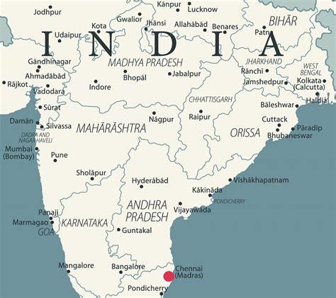 Where Is Chennai In India Map